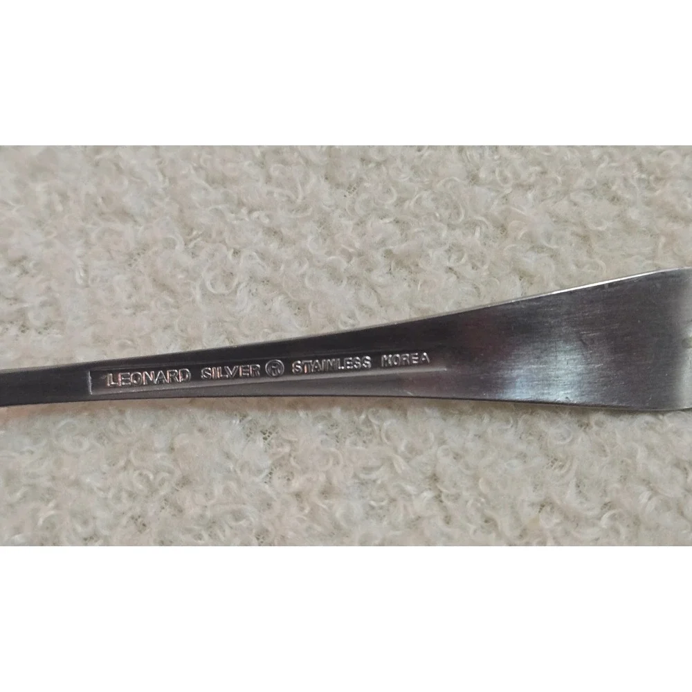 Set of 6 Leonard Silver OLD ROCKPORT Seafood Cocktail Appetizer Forks 5.25in
